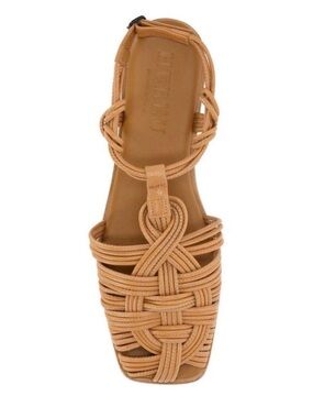 HEREU Women's Mantella Square Toe Camel
Interwoven Sandals FLATS Size 35